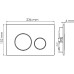 Смывной бачок WasserKRAFT Aller для унитаза с Черной матовой клавишей смыва