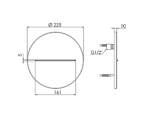 Излив для смесителя Remer 359XT Хром