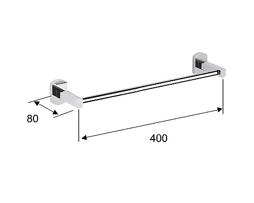 Полотенцедержатель Remer Forma FR40CR Хром