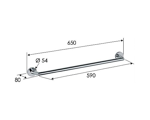 Полотенцедержатель Remer Guest GS30CR Хром
