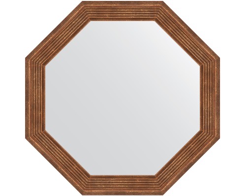 Зеркало Evoform Octagon 49х49 BY 3661 в багетной раме - Сухой тростник 51 мм