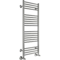 Водяной полотенцесушитель Terminus Аврора П20 400x1000 4670078529374 Хром, нижнее подключение, G 1/2" ВР, с угловым соединением