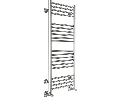 Водяной полотенцесушитель Terminus Аврора П20 400x1000 4670078529374 Хром, нижнее подключение, G 1/2" ВР, с угловым соединением