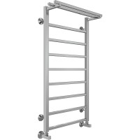 Водяной полотенцесушитель Terminus Контур П9 500х1000 4670078529749 с полкой Хром, нижнее подключение, G 1/2" ВР, с угловым соединением