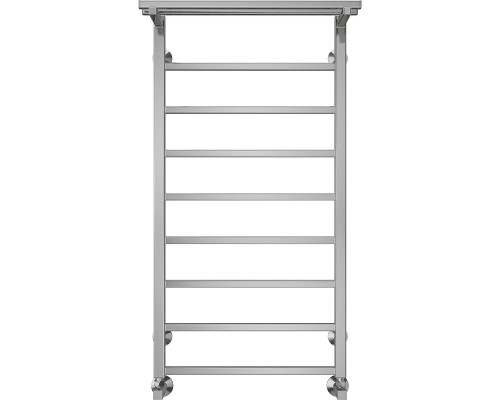 Водяной полотенцесушитель Terminus Контур П9 500х1000 4670078529749 с полкой Хром, нижнее подключение, G 1/2" ВР, с угловым соединением