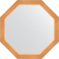 Зеркало Evoform Octagon 72х72 в багетной раме - Сосна 62 мм