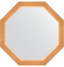 Зеркало Evoform Octagon 72х72 в багетной раме - Сосна 62 мм