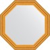 Зеркало Evoform Octagon 63х63 в багетной раме - Состаренное золото 67 мм