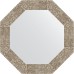 Зеркало Evoform Octagon 53х53 в багетной раме - Соты титан 70 мм