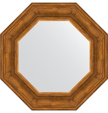 Зеркало Evoform Octagon 59х59 в багетной раме - Травленая бронза 99 мм