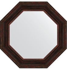 Зеркало Evoform Octagon 69х69 в багетной раме - Темный прованс 99 мм