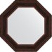 Зеркало Evoform Octagon 69х69 в багетной раме - Темный прованс 99 мм