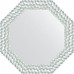 Зеркало Evoform Octagon 67х67 в багетной раме - Перламутровые дюны 89 мм