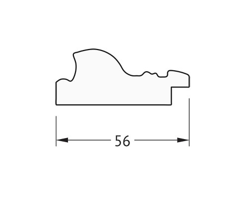 Зеркало Evoform Octagon 55х55 BY 3969 в багетной раме - Виньетка состаренная бронза 56 мм