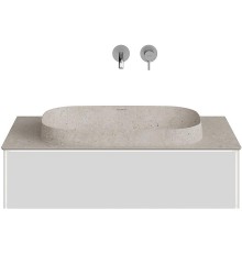Тумба под раковину Kerama Marazzi Magica 90 подвесная Утренний серый матовый