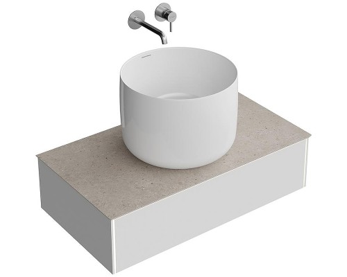 Тумба под раковину Kerama Marazzi Magica 90 MA.90.1\MGR.M подвесная Утренний серый матовый