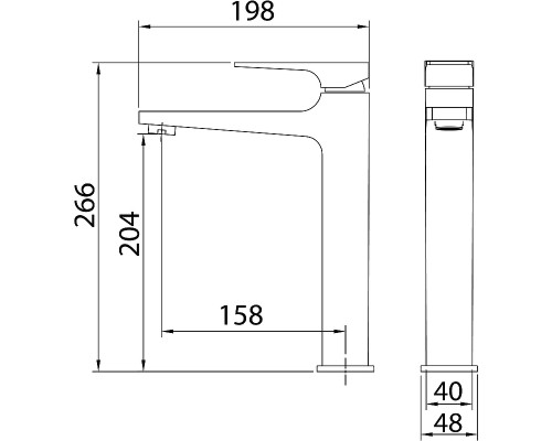 Смеситель для раковины Grossman Classic 520.K35.04.420 Графит брашированный
