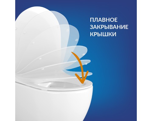 Комплект унитаза Cersanit City Smart CO DPL EO Slim с сиденьем Микролифт и инсталляцией Link Pro с клавишей смыва Хром глянцевый