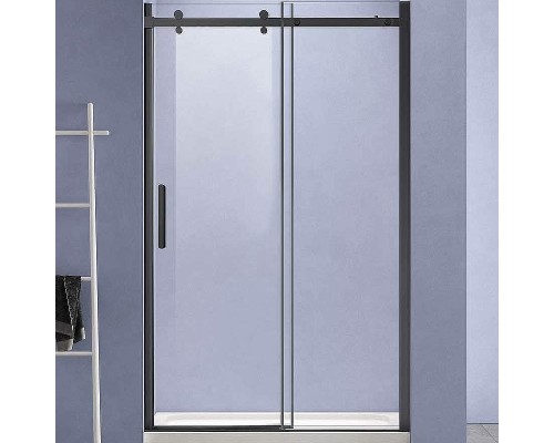 Душевая дверь Vincea Como-N 160 VDS-4CN160CLB профиль Черный стекло прозрачное