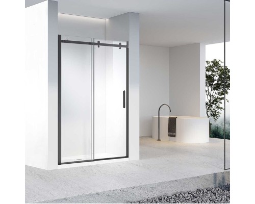Душевая дверь Vincea Como-N 160 VDS-4CN160CLB профиль Черный стекло прозрачное