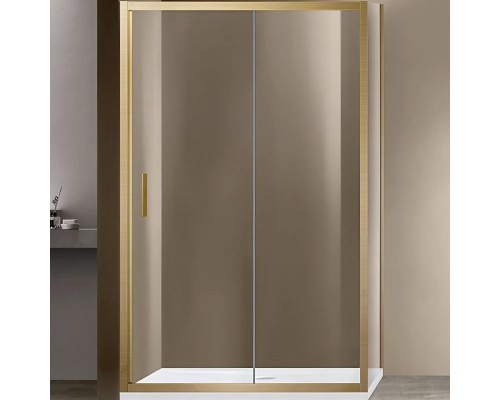 Душевой уголок Vincea Garda 120x90 VSR-1G9012CLG профиль Брашированное золото стекло прозрачное