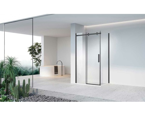 Душевой уголок Vincea Como-N 160x80 профиль Черный стекло прозрачное