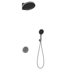 Душевая система Vincea Inspire VSFW-3I22MT3GM с термостатом Вороненая сталь