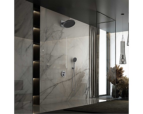 Душевая система Vincea Inspire VSFW-3I22MT3GM с термостатом Вороненая сталь