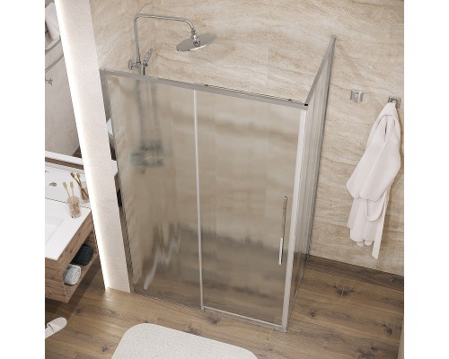 Душевая стенка Grossman Galaxy 90 200.K33.01.90.10.02 профиль Хром стекло шиншилла