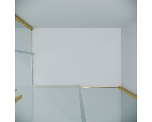 Душевой уголок Grossman Galaxy 110х80 300.K33.01.1180.32.00 профиль Золото сатин стекло прозрачное