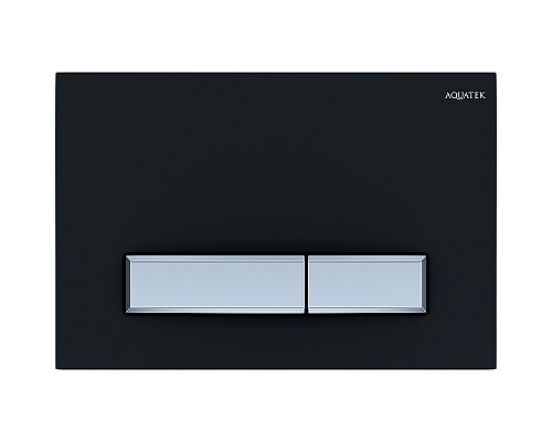 Комплект унитаза с инсталляцией Aquatek Set Aquatek Поларис-026 4в1 с сиденьем Микролифт и Черной матовой клавишей смыва