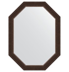 Зеркало Evoform Octagon 61х81 в багетной раме - Палисандр 62 мм