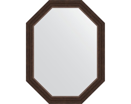 Зеркало Evoform Octagon 61х81 в багетной раме - Палисандр 62 мм