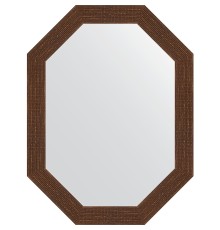 Зеркало Evoform Octagon 62x82 в багетной раме - Мозаика античная медь 70 мм