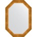 Зеркало Evoform Octagon 50x70 BY 7037 в багетной раме - Травленое золото 59 мм