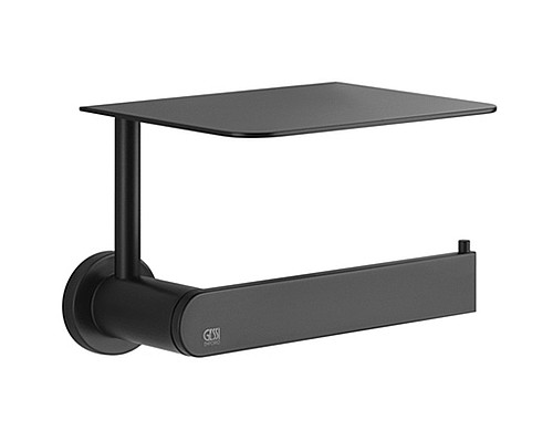Держатель туалетной бумаги Gessi Emporio Accessories 38855#299 с полкой Черный матовый Держатель туалетной бумаги Gessi Emporio Accessories 38855#299 с полкой Черный матовый