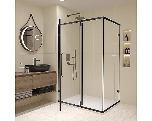 Душевой уголок RGW Classic CL-046B 90x80 350904698-14 профиль Черный матовый стекло прозрачное