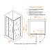 Душевой уголок RGW Classic CL-046B 90x80 350904698-14 профиль Черный матовый стекло прозрачное