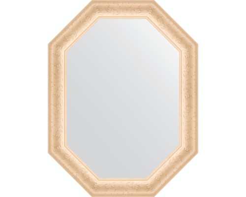 Зеркало Evoform Octagon 65x85 в багетной раме - Старый гипс 82 мм