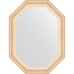 Зеркало Evoform Octagon 65x85 в багетной раме - Старый гипс 82 мм
