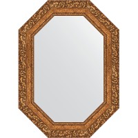 Зеркало Evoform Octagon 55x75 BY 7145 в багетной раме - Виньетка бронзовая 85 мм