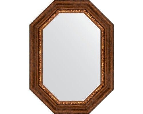 Зеркало Evoform Octagon 56x76 BY 7169 в багетной раме - Римская бронза 88 мм