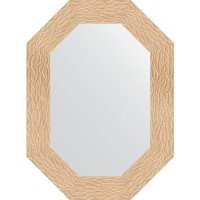 Зеркало Evoform Octagon 56x76 BY 7177 в багетной раме - Золотые дюны 90 мм
