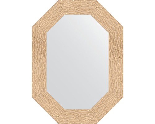 Зеркало Evoform Octagon 56x76 BY 7177 в багетной раме - Золотые дюны 90 мм