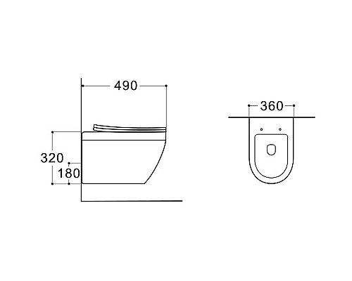 Унитаз Aquatek Лея Tornado AQ1199T-00 подвесной с сиденьем Микролифт