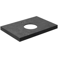 Столешница под раковину Kerama Marazzi Canaletto Роверелла 70 CN70.DL501320R Серая темная матовая