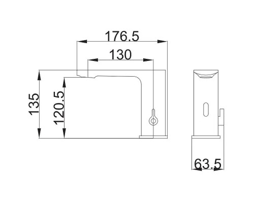 Смеситель для раковины Belz B523 Хром