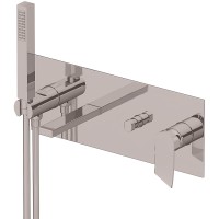 Смеситель для ванны Gattoni Soffio Темный никель шлифованный