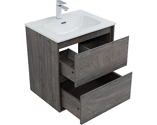 Тумба под раковину Aquanet Милан 60 336372 подвесная Дуб рошелье