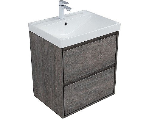 Тумба под раковину Aquanet Милан 60 336372 подвесная Дуб рошелье
